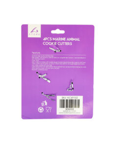 Marine Animal Cookie Cutters 4pcs
