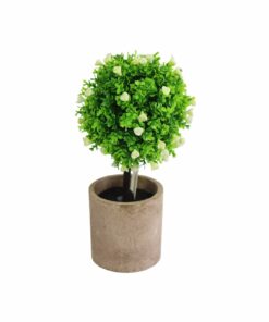 Little Flower Artificial Plants with Brown Pot 21cm