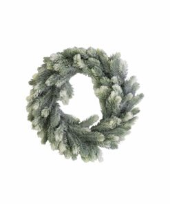 Snow Pine Artificial Wreath 96 Head 46cm