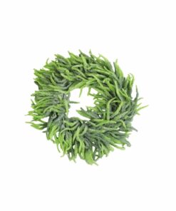 Snow Pine Leaves Artificial Wreath 96 Head 55cm