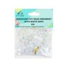 Iridescent Heart DIY Bead Ornament With White Rope 30g