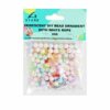 Iridescent Balls and Flowers DIY Bead Ornament With White Rope 30g