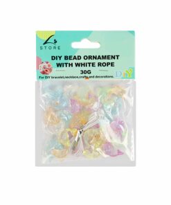 Pastel Dolphin DIY Bead Ornament With White Rope 30g