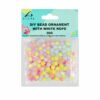 Colorful Small Balls DIY Bead Ornament With White Rope 30g