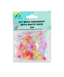 Colorful Butterfly DIY Bead Ornament With White Rope 30g