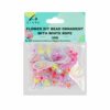 Small Flowers DIY Bead Ornament With White Rope 30g