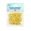 Gold DIY Bead Ornament With White Rope 30g