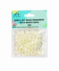 White Shell DIY Bead Ornament With White Rope 30g
