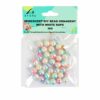 Big Iridescent Pearl DIY Bead Ornament With White Rope 30g
