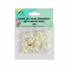 Big White Pearl DIY Bead Ornament With White Rope 30g