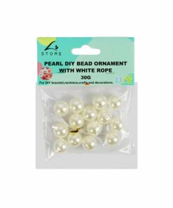 Big White Pearl DIY Bead Ornament With White Rope 30g
