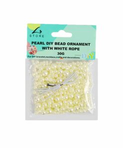 Small Mix Pearl DIY Bead Ornament With White Rope 30g