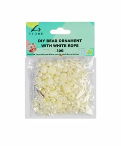 White Mix DIY Bead Ornament With White Rope 30g