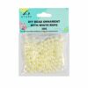 Small White Pearl DIY Bead Ornament With White Rope 30g