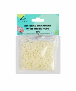 Pearl Circle DIY Bead Ornament With White Rope 30g