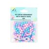Pastel Brights Balls DIY Bead Ornament With White Rope 30g