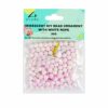 Pink Iridescent Pearl DIY Bead Ornament With White Rope 30g