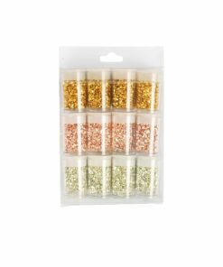 Metallic Stone DIY Bead Ornament 12pc