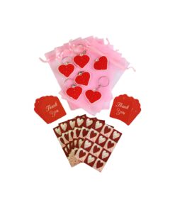 Heart Gift Bag Set 24pcs