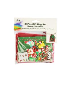 Merry Christmas Gift Bag Set 24pcs