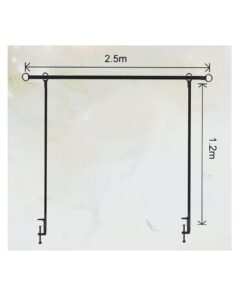 Iron Adjustable Table Arch Bracket 2.5 x 1.2m