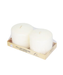 Ivory Pillar Candle 610g 10 x 10cm 2pc