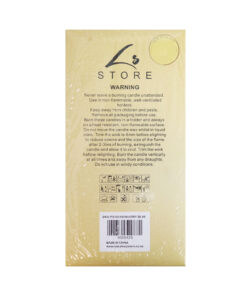 Ivory Pillar Candle 610g 10 x 10cm 2pc