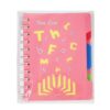 A6 Pink Printed Notebook 80 sheets 105 x 148mm