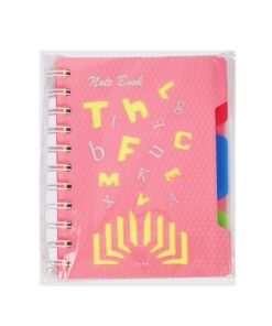 A6 Pink Printed Notebook 80 sheets 105 x 148mm