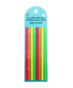 Vertical Striped Sticky Notes 180 sheets 0.5 x 14cm