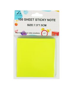 Paper Sticky Notes 100 sheets 7.5 x 7.5cm