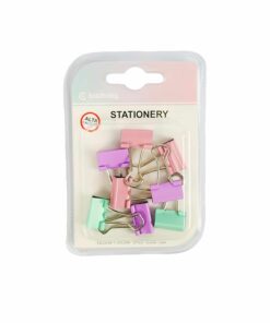 Macaron Colors Binder Clips 8pc