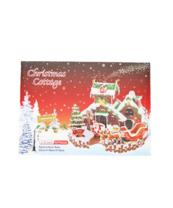 3D Christmas Cottage 4 design KT Board 22 x 19 x 15cm