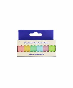 Pastel Colors Washi Tape 6pk