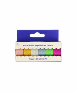 Glitter Colors Washi Tape 6pk