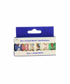 Rainbow Washi Tape 6pk