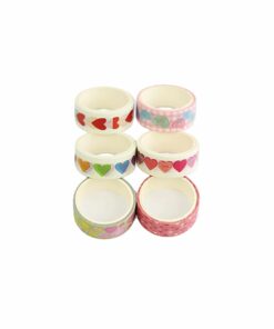 Heart Washi Tape 6pk