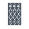 Grayish-blue Diamond Outdoor Reversible Mat 120 x 200cm
