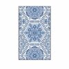 Blue Flower Outdoor Reversible Mat 120 x 200cm