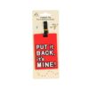 PUT it Back, it's Mine Luggage Tag 11 x 7cm