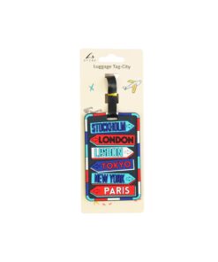 City Luggage Tag 11 x 7cm