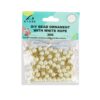 White Pearl DIY Bead Ornament With White Rope 30g