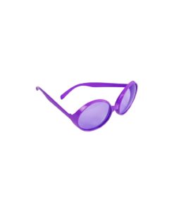 Purple Round Party Glasses 16 x 8cm