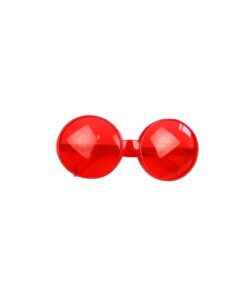 Red Round Party Glasses 16 x 8cm