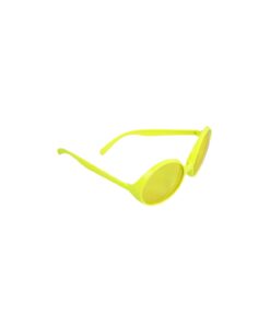 Yellow Round Party Glasses 16 x 8cm