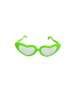 Green Heart Party Glasses 23 x 9cm