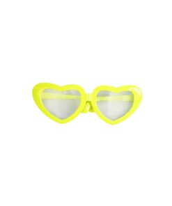 Yellow Heart Party Glasses 23 x 9cm