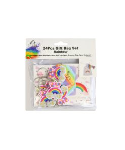 Rainbow Gift Bag Set 24pcs