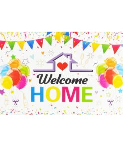 Welcome Home Banner Backdrop 100x150cm