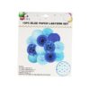 Blue Paper Lantern Set 19pc